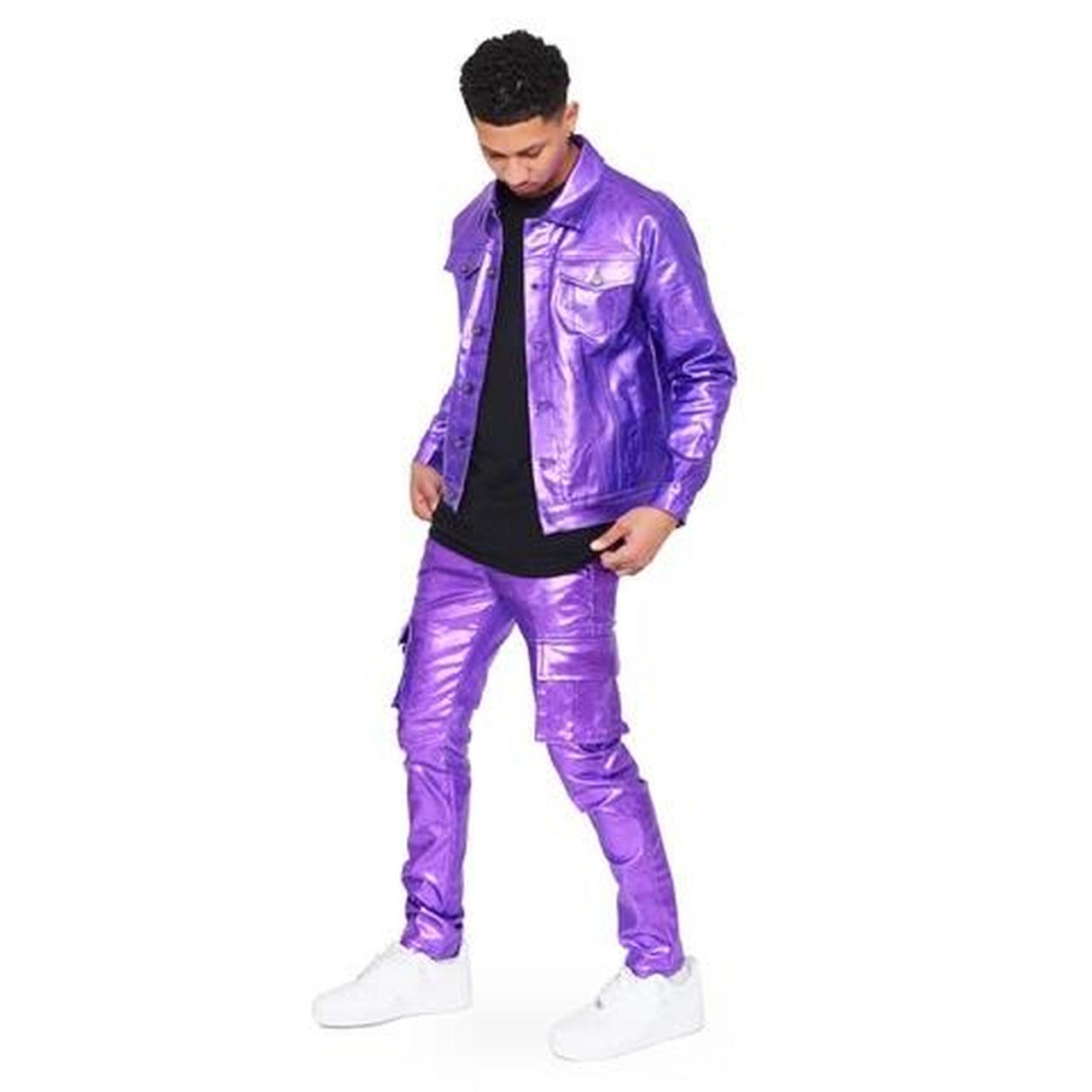 VALABASAS JEANS “COZART” PURPLE WAXED Size: 29 | Depop