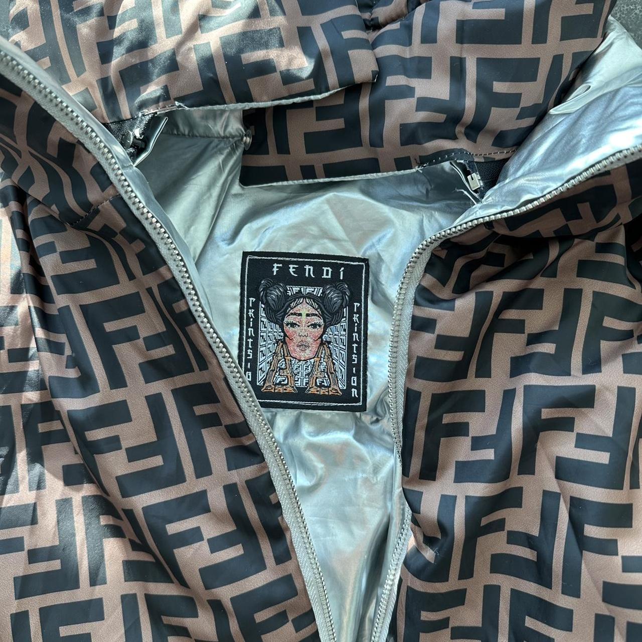 FENDI REVERSIBLE Nicki Minaj Metallic FF Logo DOWN | Depop