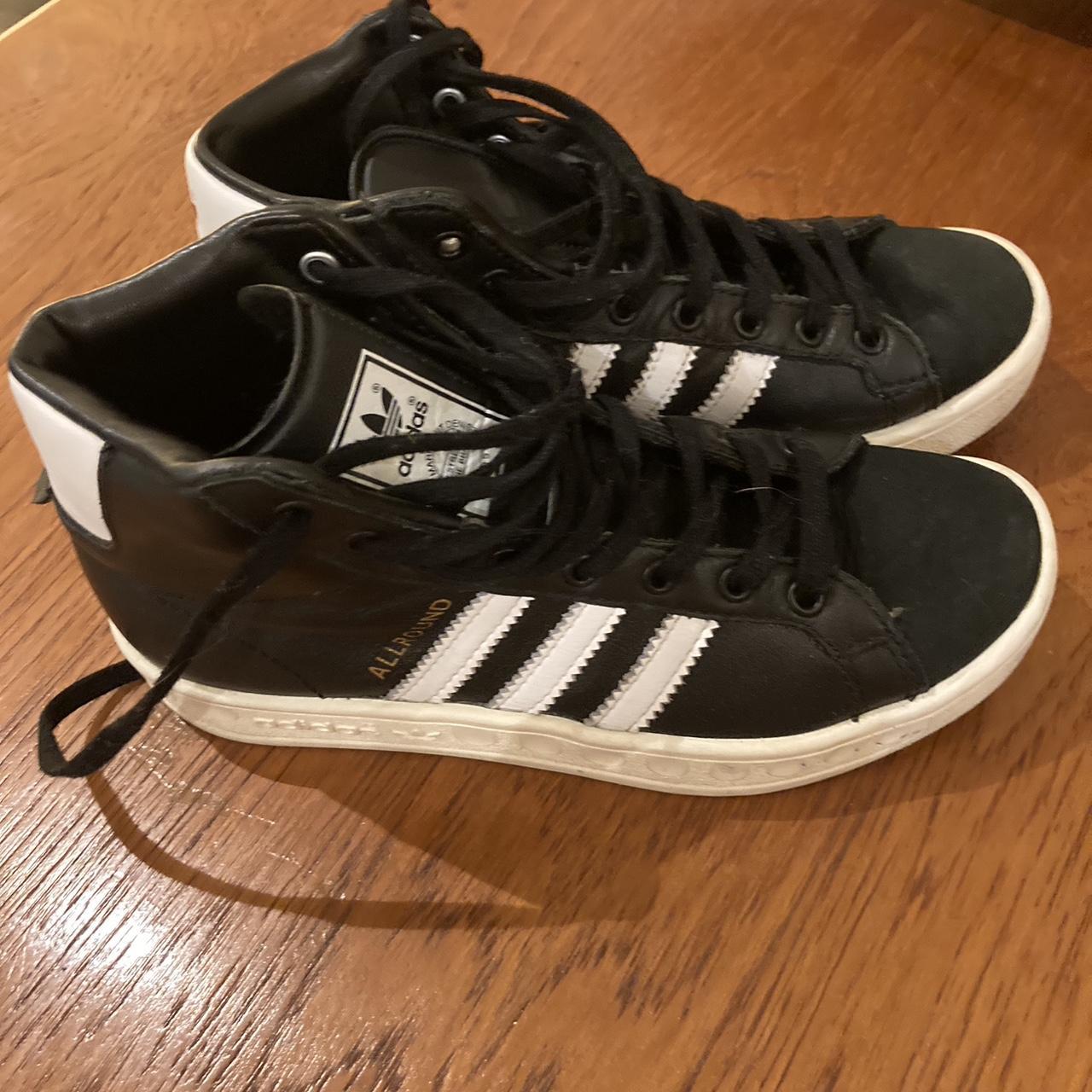 Adidas Originals Allround black and white trainers. Depop