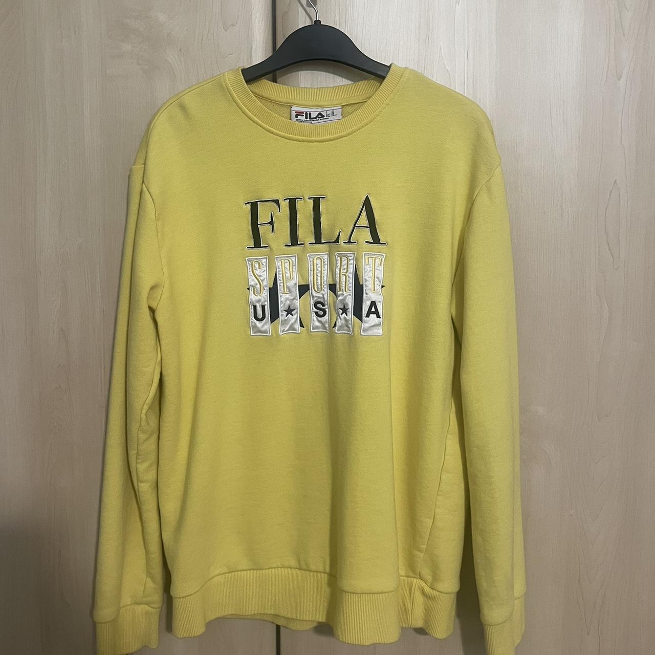 Fila orders yellow sweatshirt