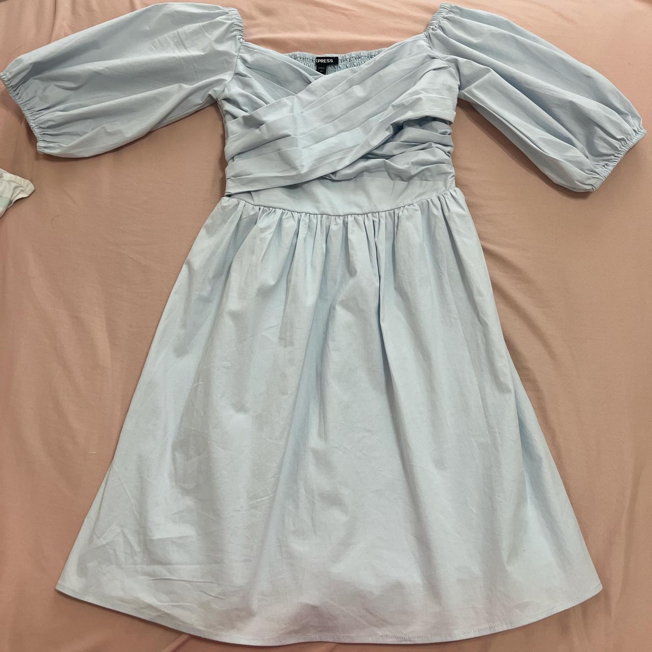 Express light blue dress hotsell