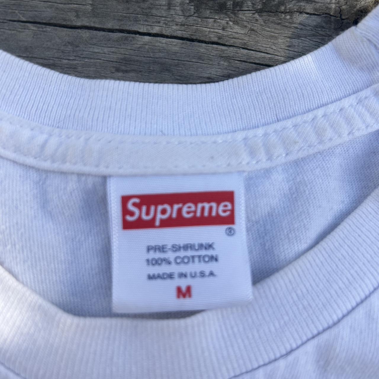 Supreme tee White Large - Depop