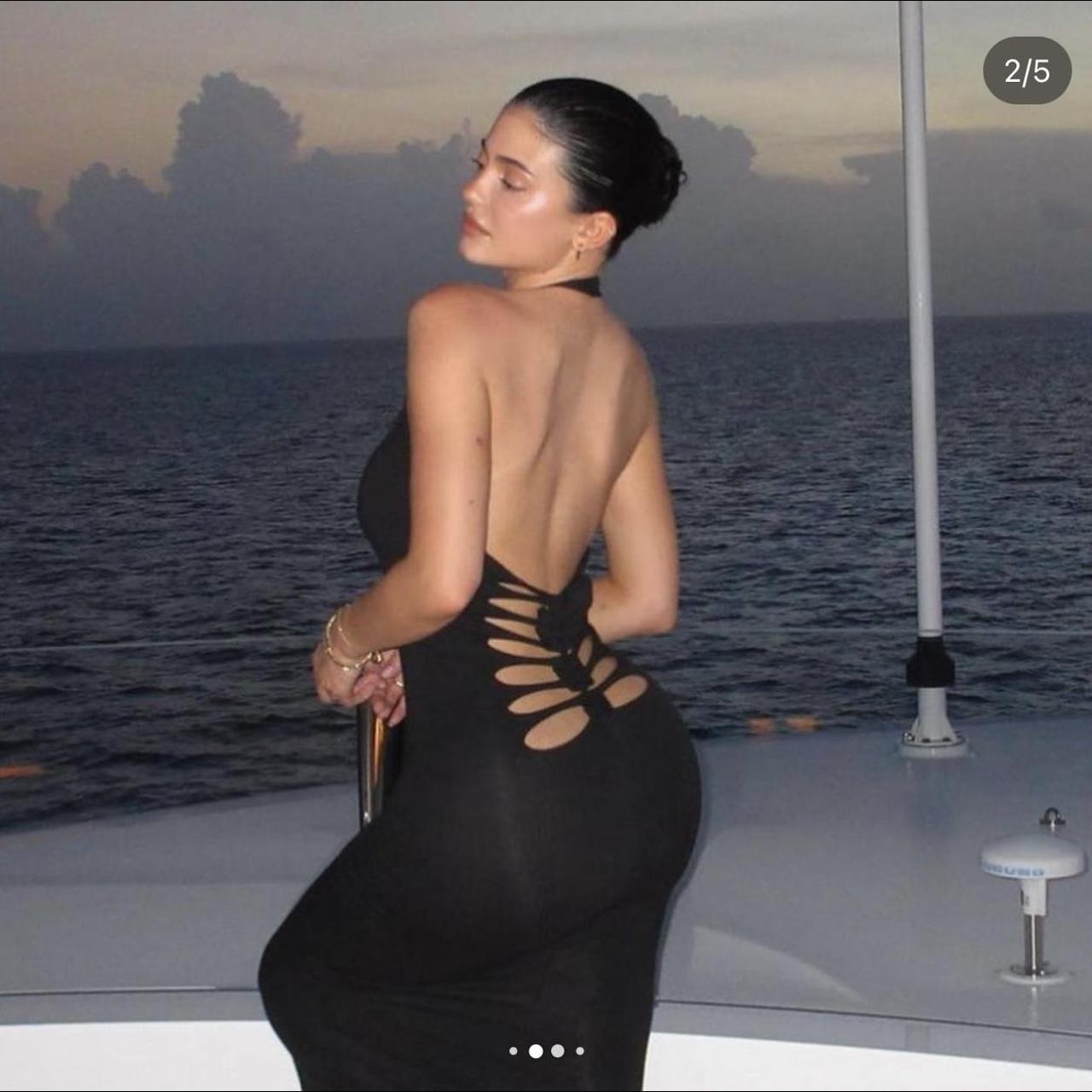 Kylie Jenner Sexy Strapless Little Black Dress Summer - TheCelebrityDresses
