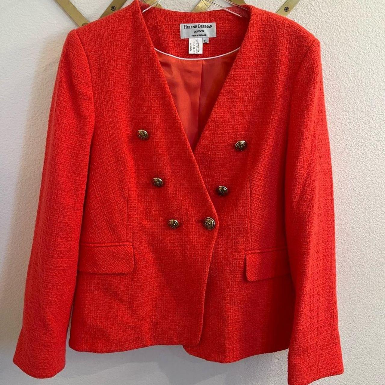 Helene Berman Women's Blazer Jacket Pink/Orange XL – HELENE