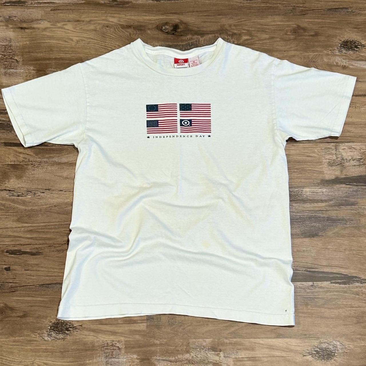 Vintage Target 1998 USA Independence Day Flag Tee