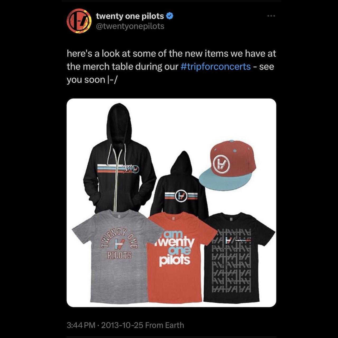 Twenty offers One Pilots Vessel Era Sweater