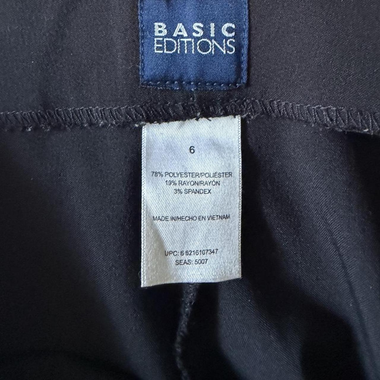 Basic Editions Women's Pants - Black - 6 – Basic … - image 4