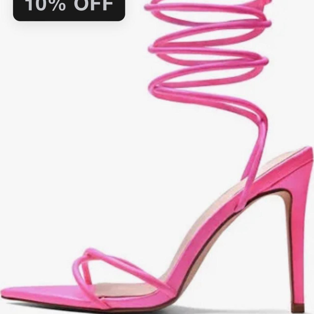 Missguided pink heels best sale