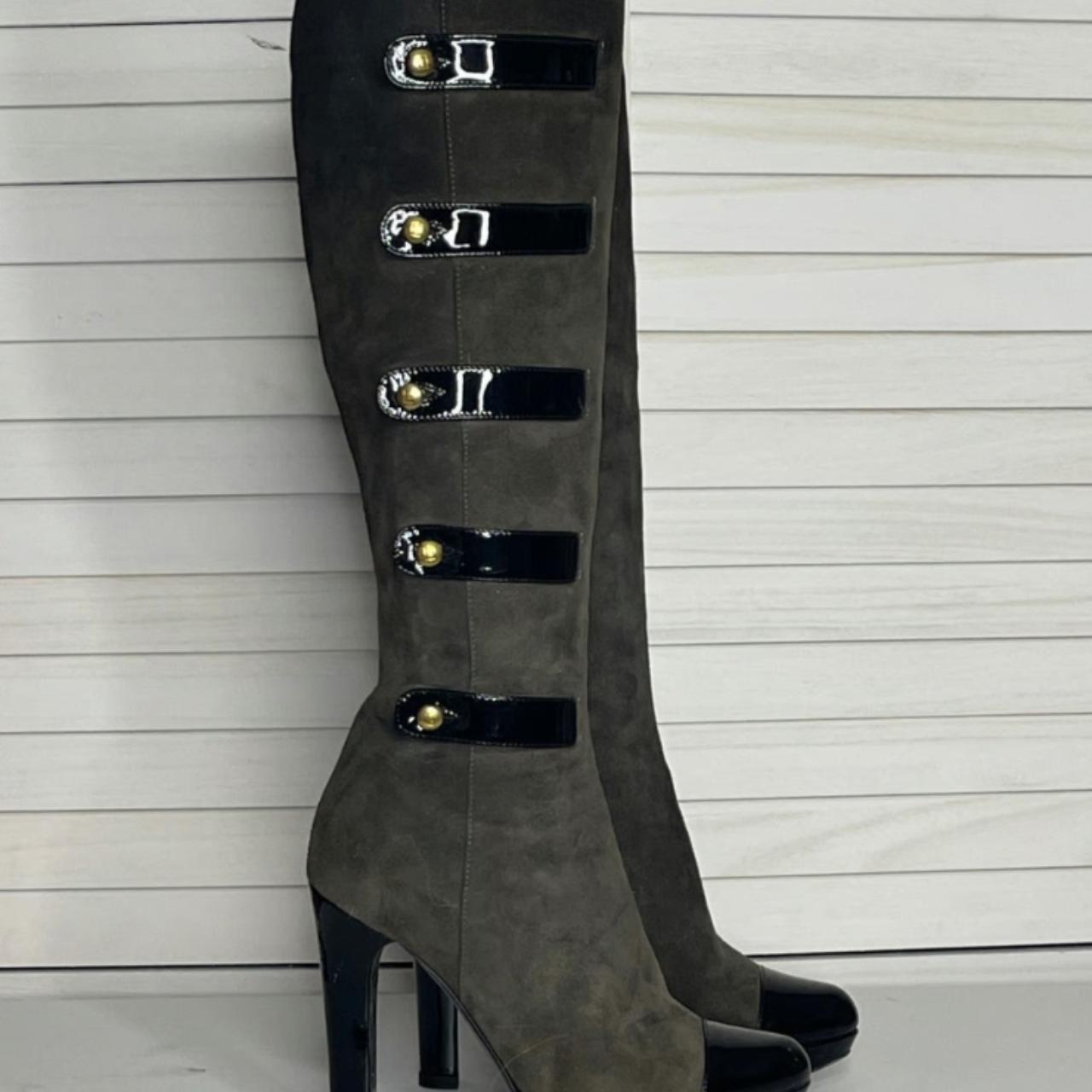 fendi boots grey