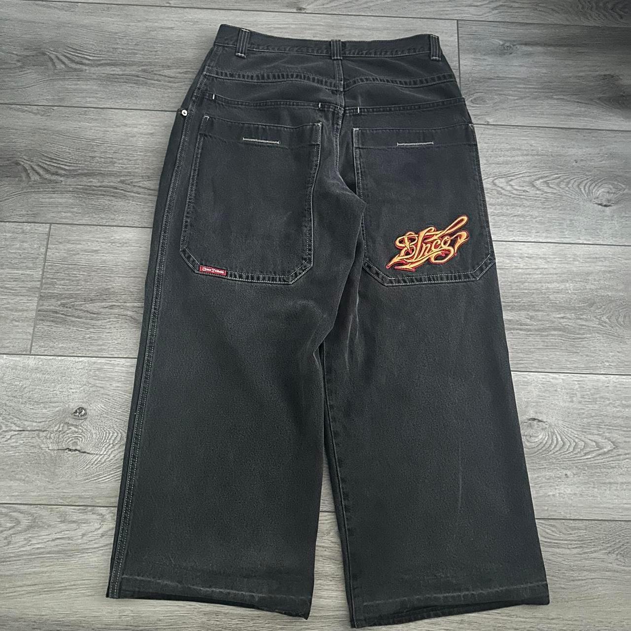 JNCO Men's Black Jeans Jnco tribal jeans Size... - Depop