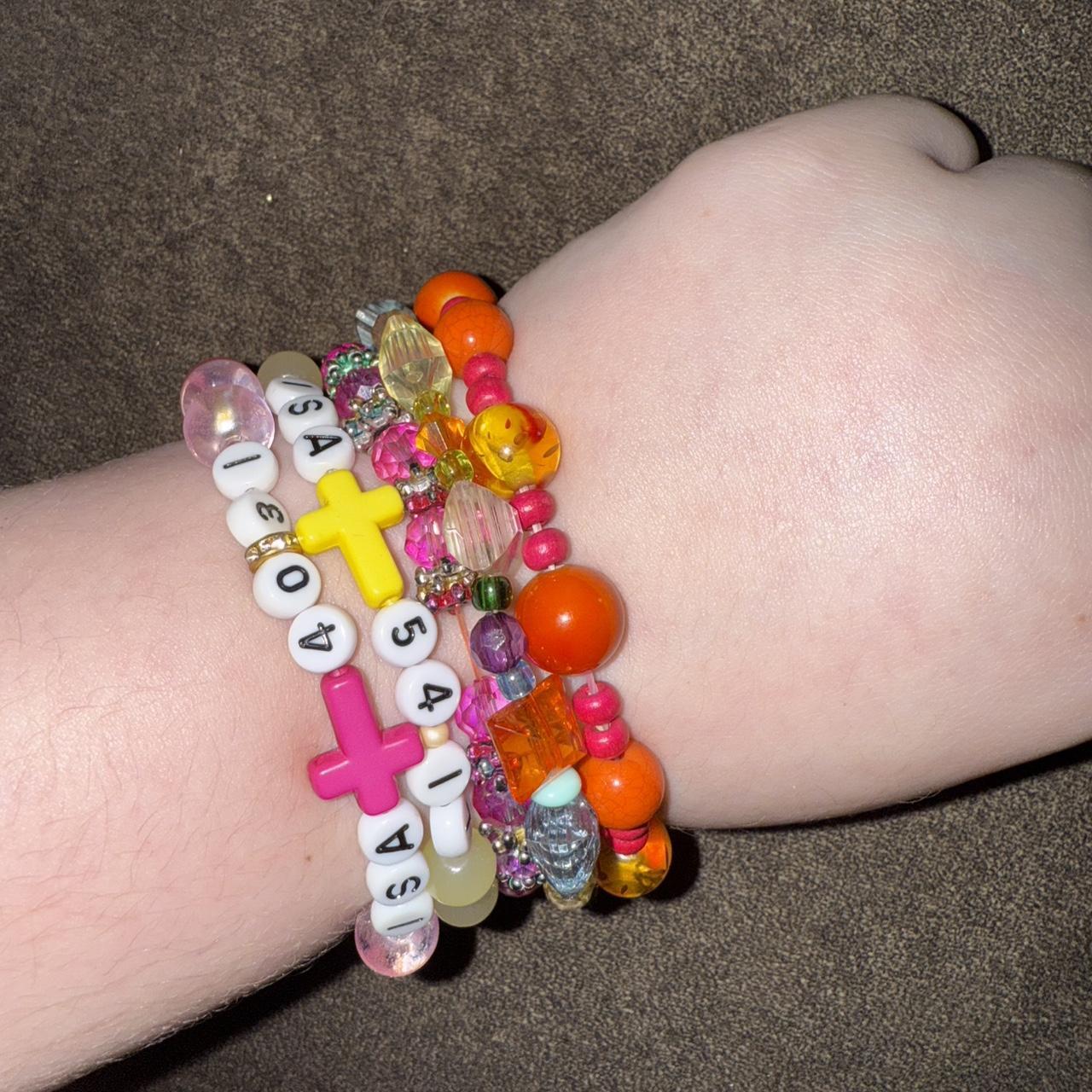 Women's Bracelet - Multi – 5 Multi-coloured beade… - image 3