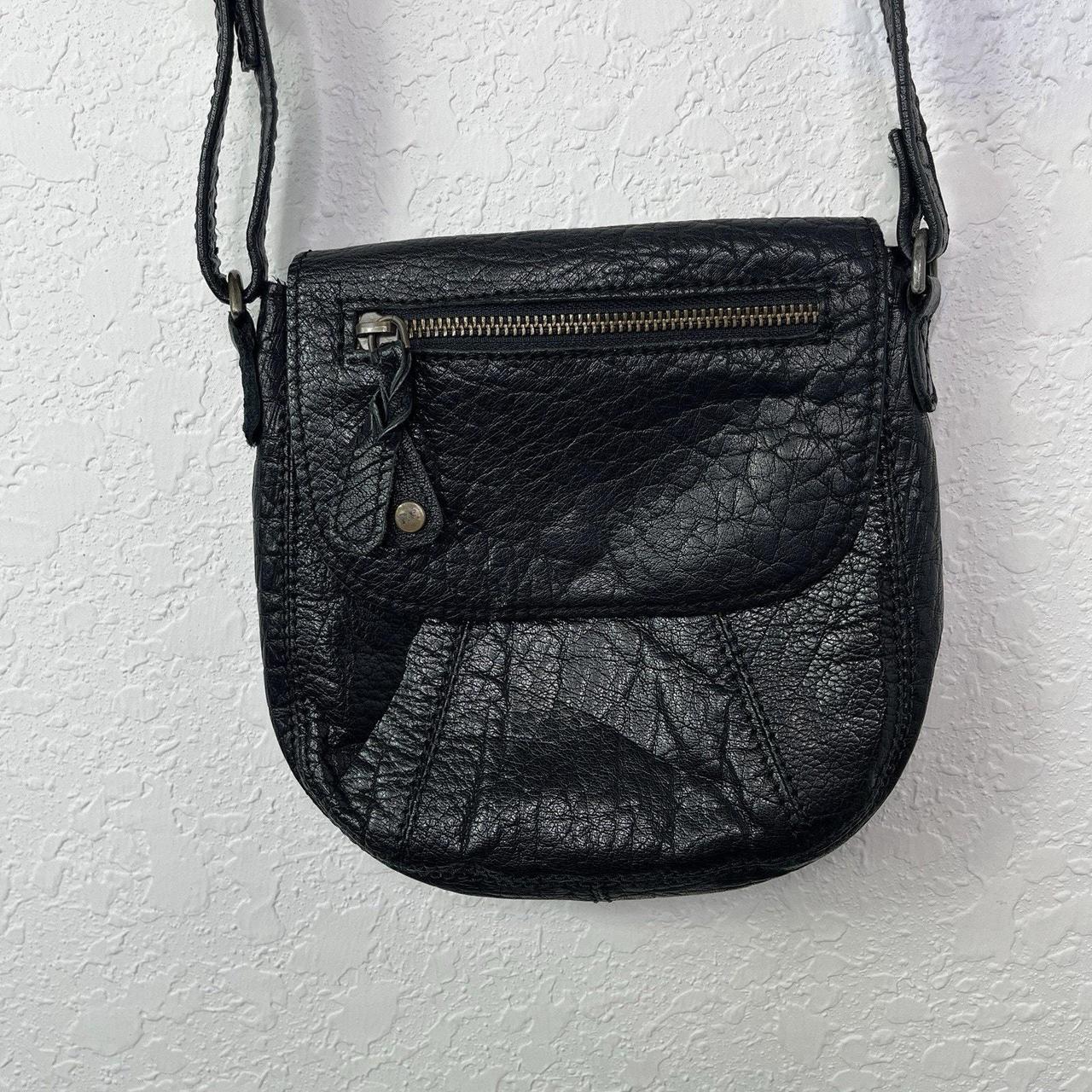 Fat Face Oslo Camera bag. Black leather. New with tags. | Depop