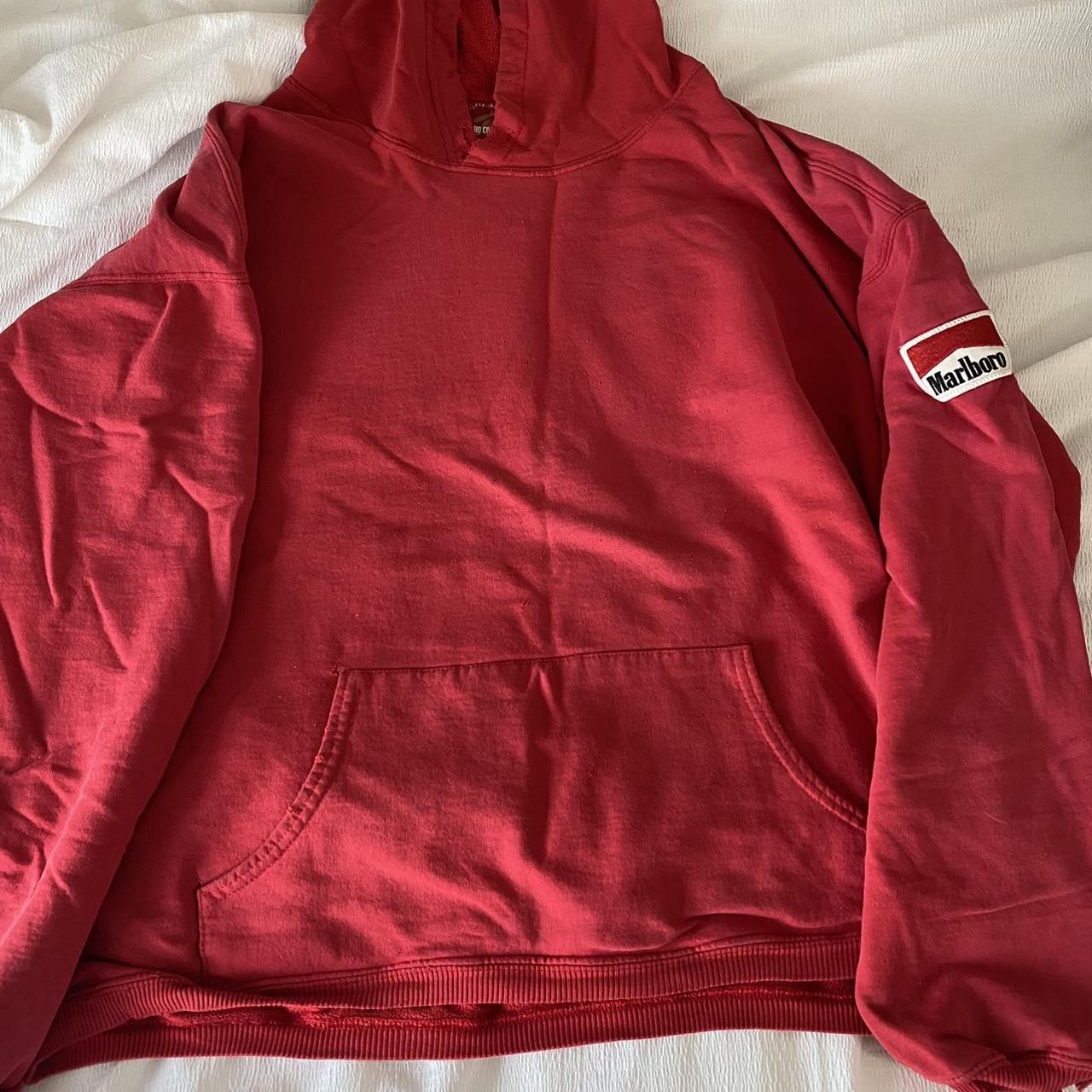 Marlboro Men's Red Hoodie | Depop