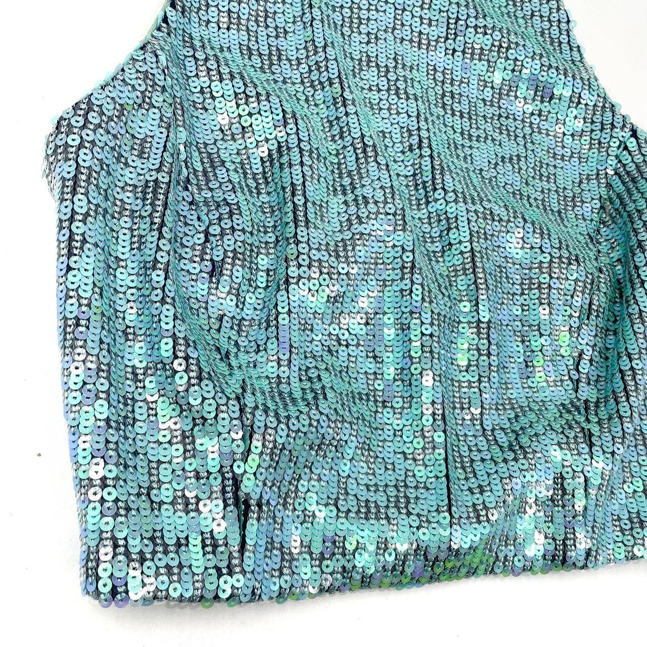 Dress the Population Ashton offers Sequin Halter Crop Top