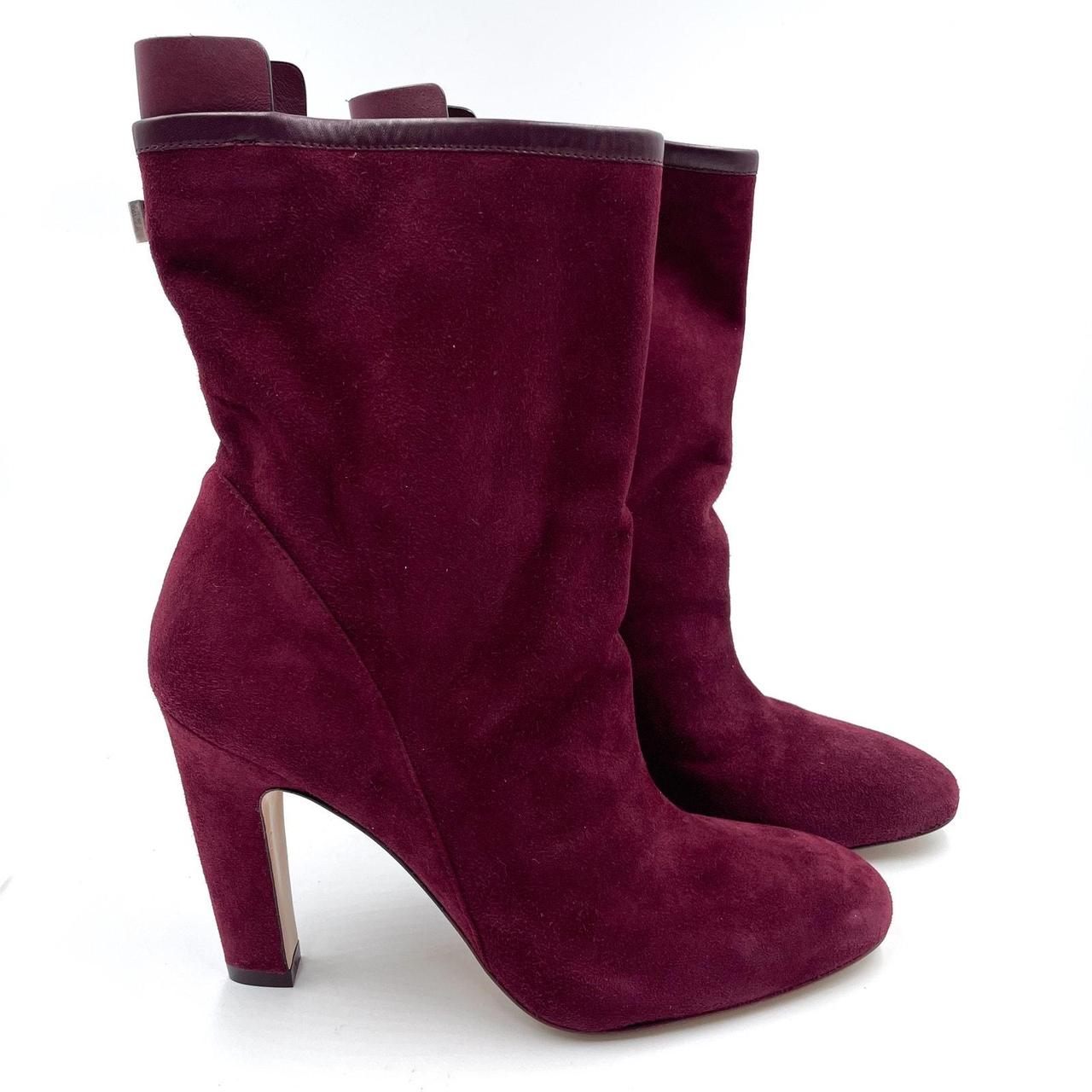 Stuart Weitzman Brooks Boots Purple Wine Suede. Depop