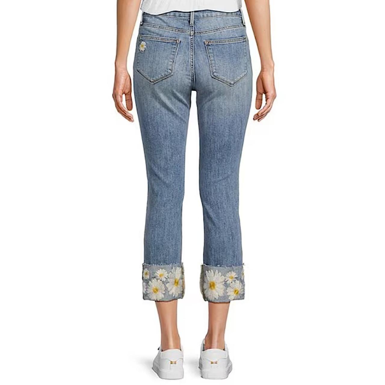 Driftwood Colette Embroidered store Cropped Jeans