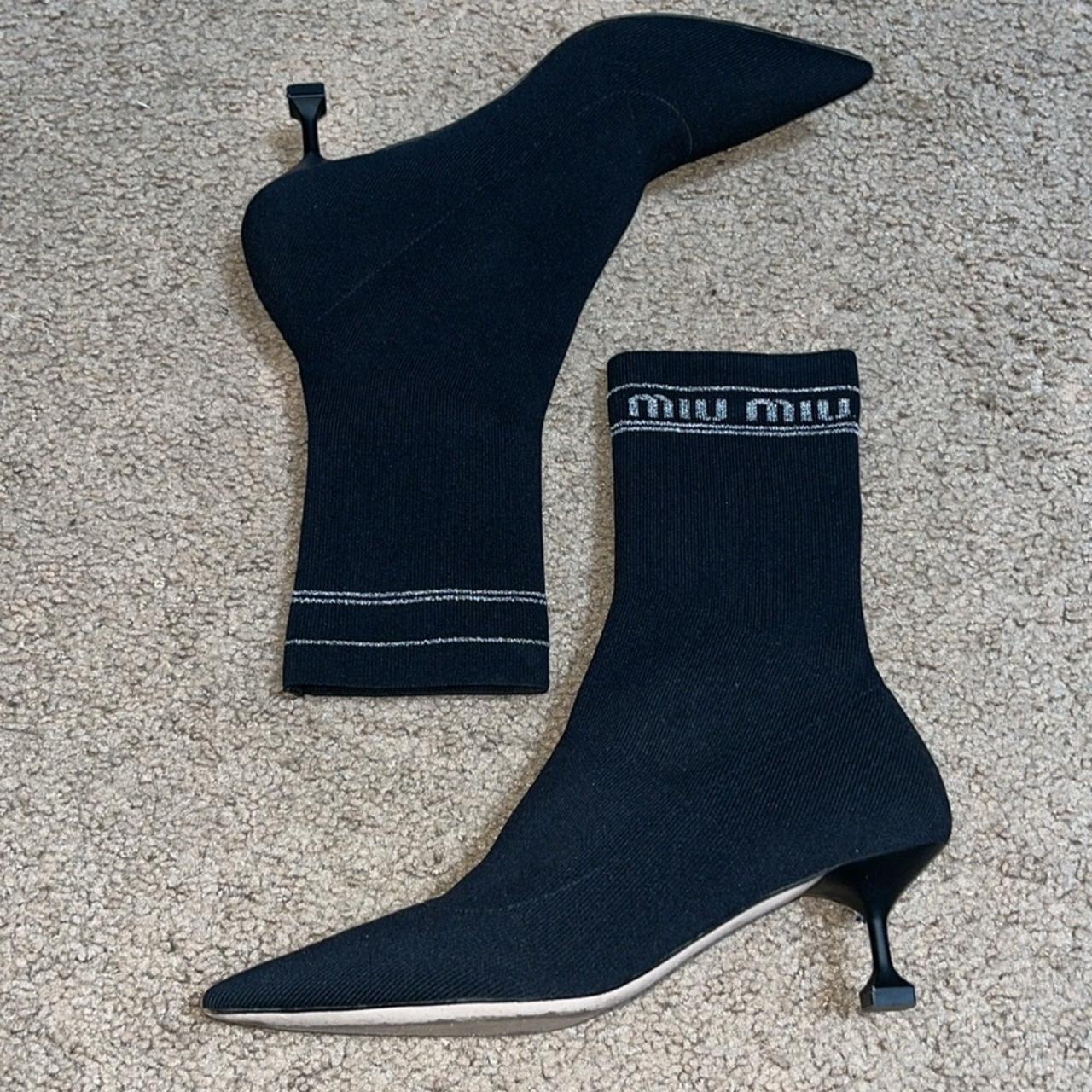 Miu Miu Women's Boots - Black - US 7 – Miu Miu Bl… - image 4