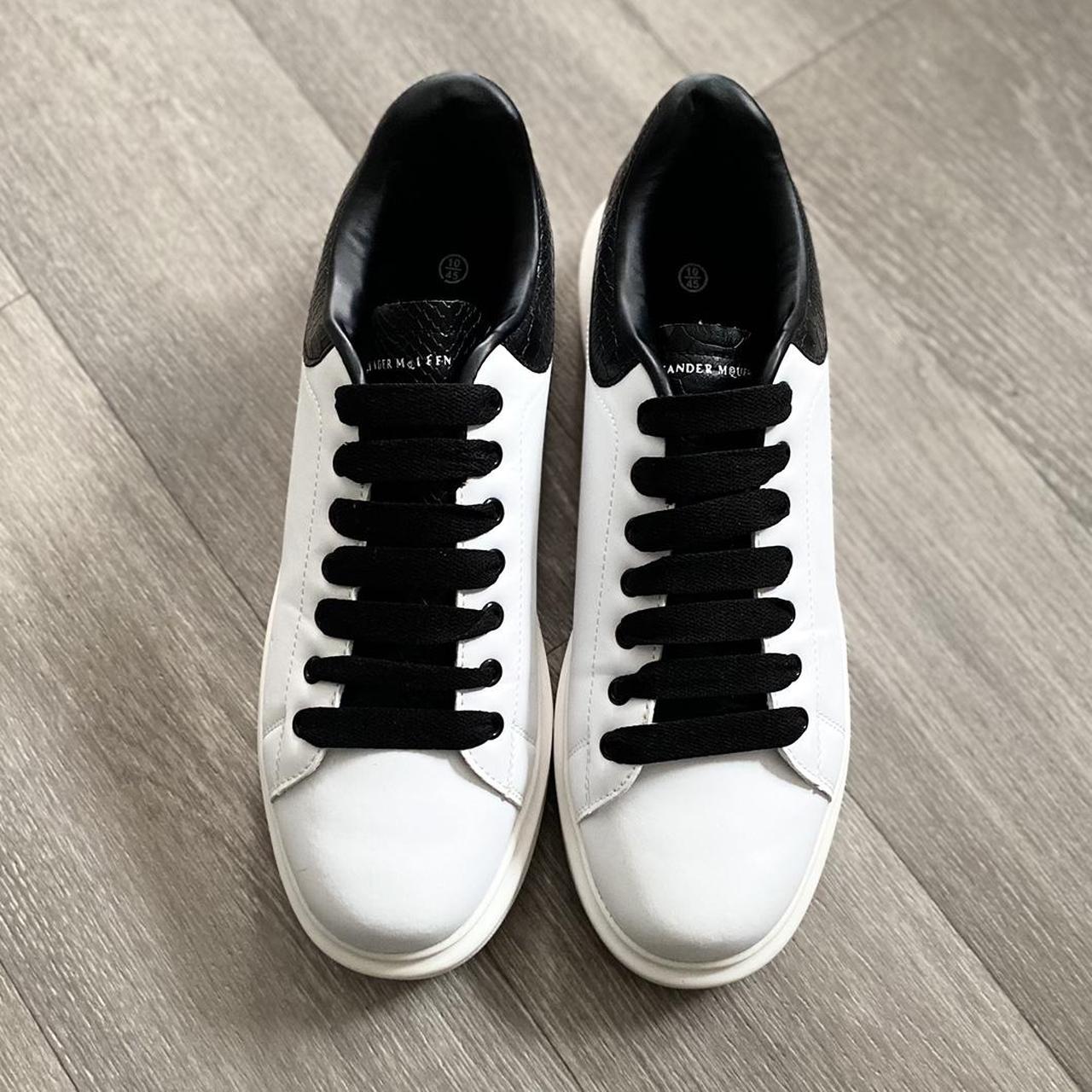 alexander mcqueen black and white
