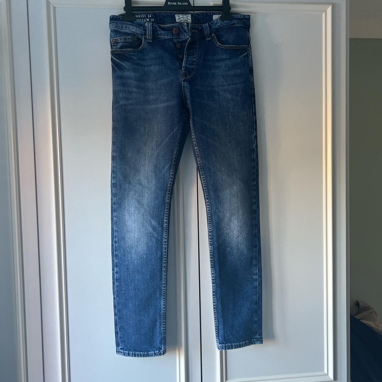 Only and Sons Mens Blue jeans 32W x 32L Slim - Depop