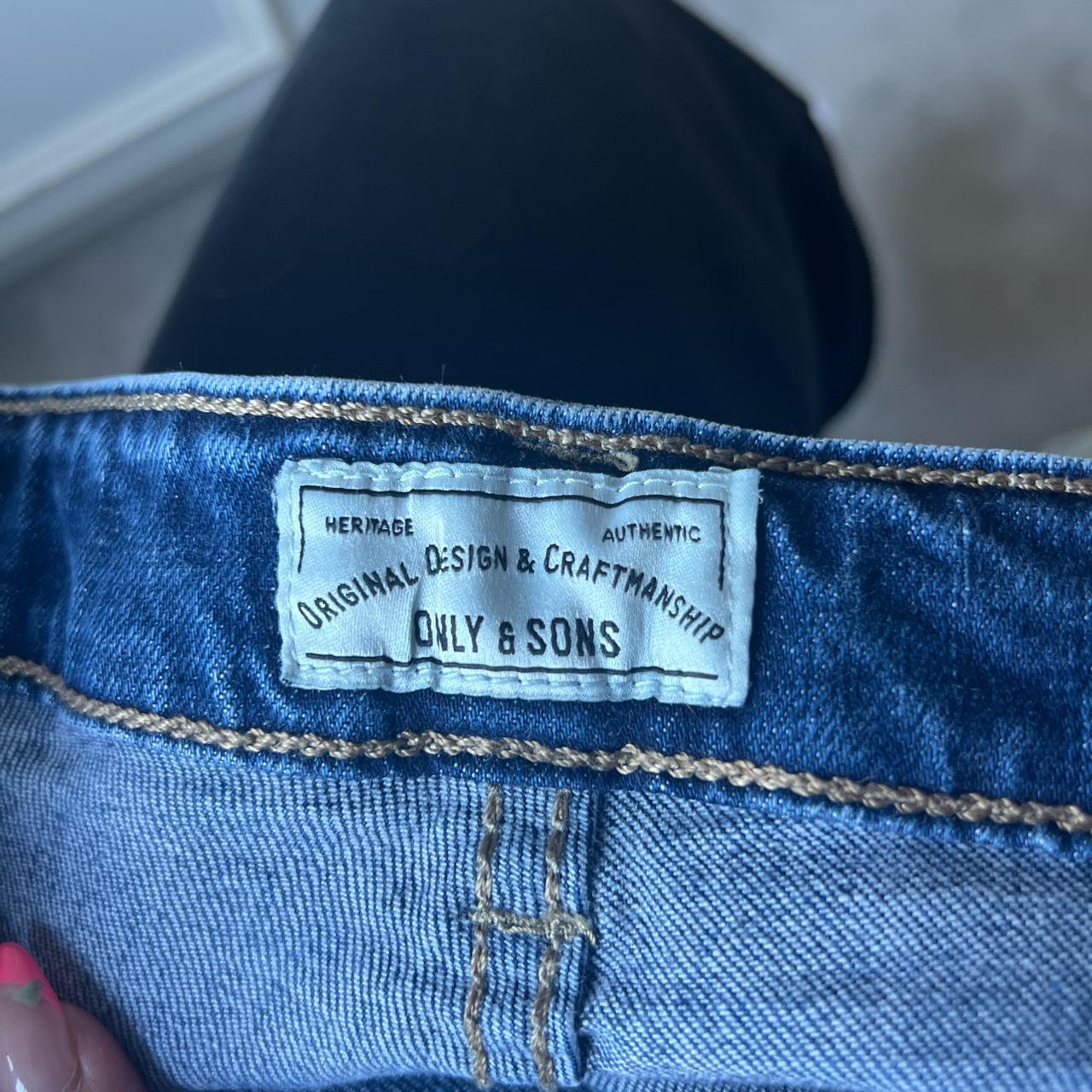 Only and Sons Mens Blue jeans 32W x 32L Slim Depop