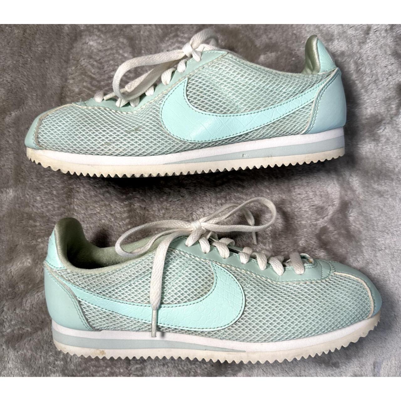 Nike Cortez Premium Mint Green Retro Sneakers Womens. Depop