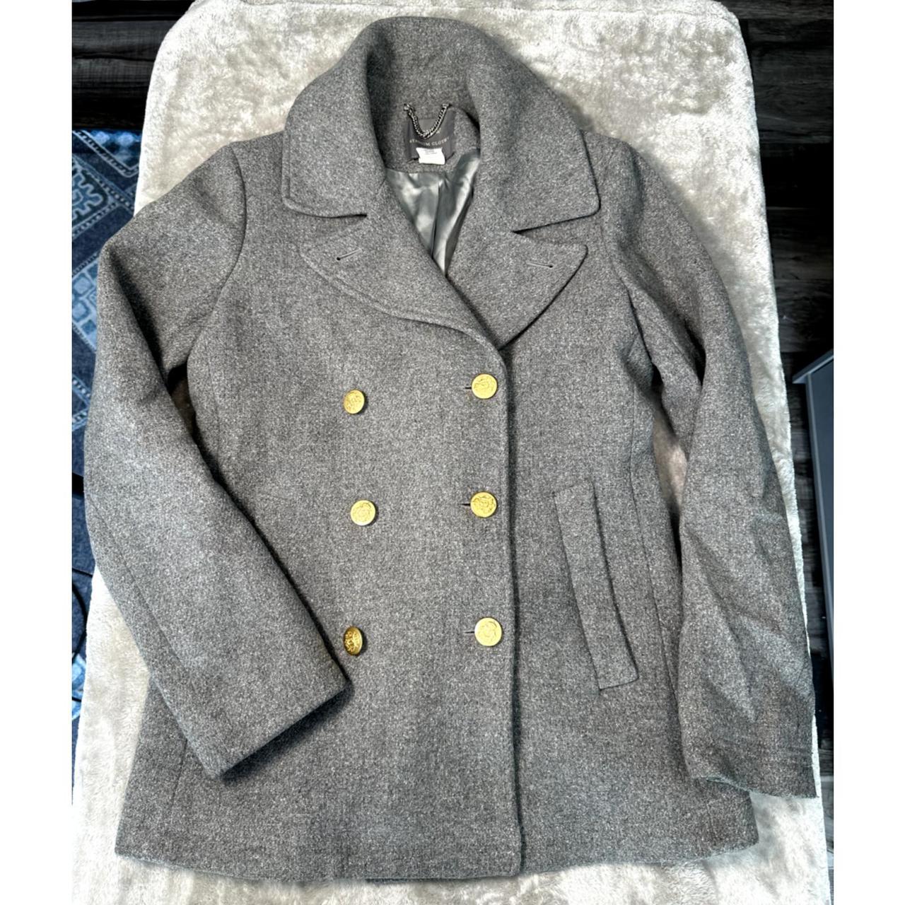 J.CREW Wool Mohair Nello Gori Grey Stadium store Cloth Wool Jacket 0