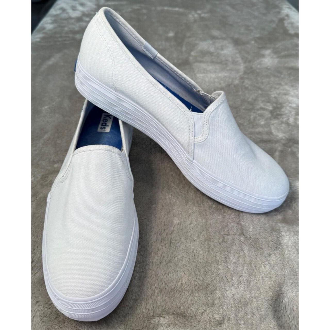 Keds Triple Decker Canvas Slip On Sneaker White Size 9M Women s Shoes