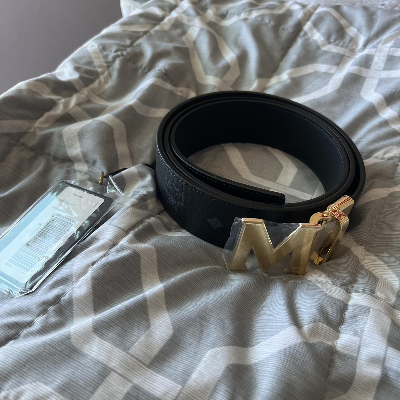 brand new mcm belt in new packaging with tags legit. Depop