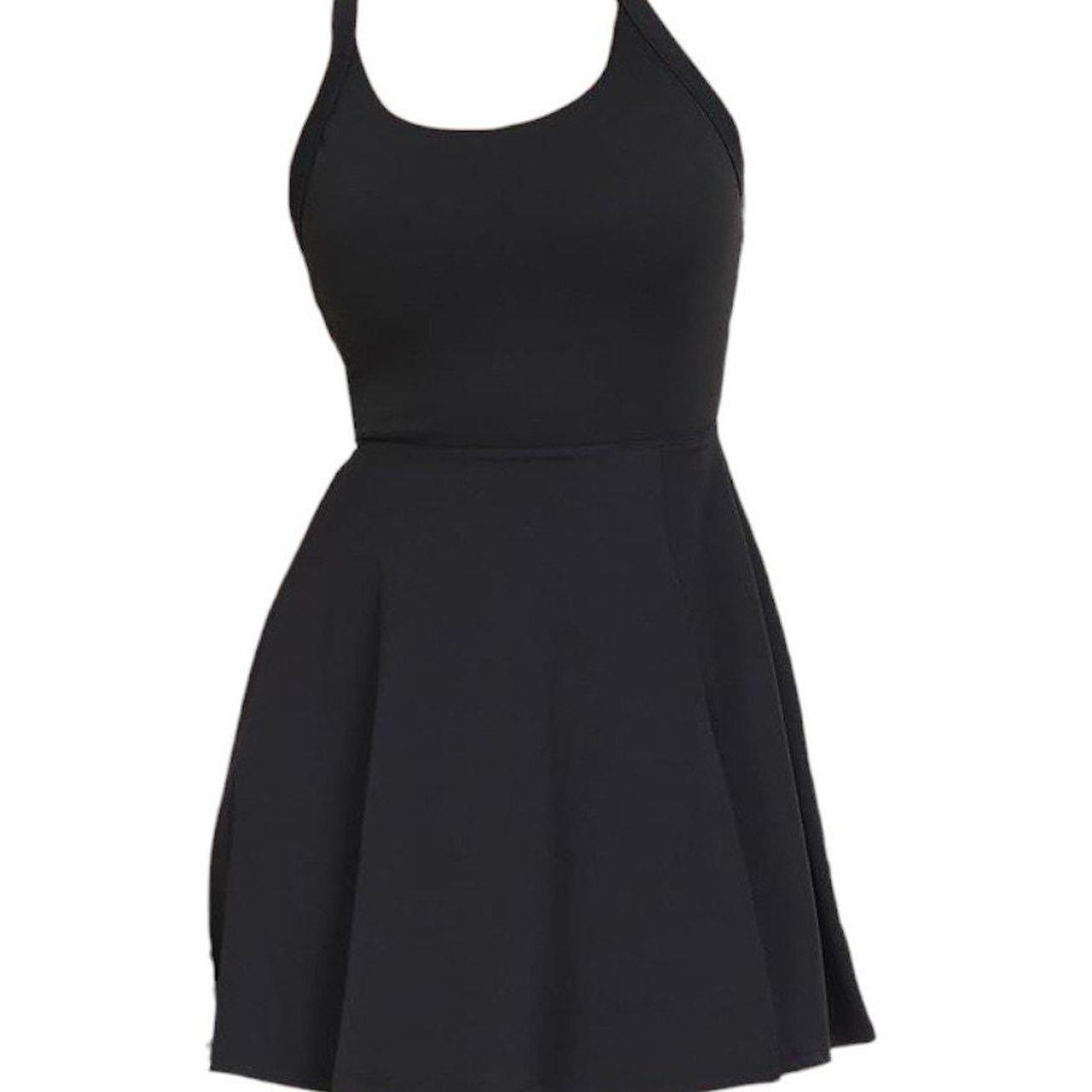 Black dress with shorts underneath best sale