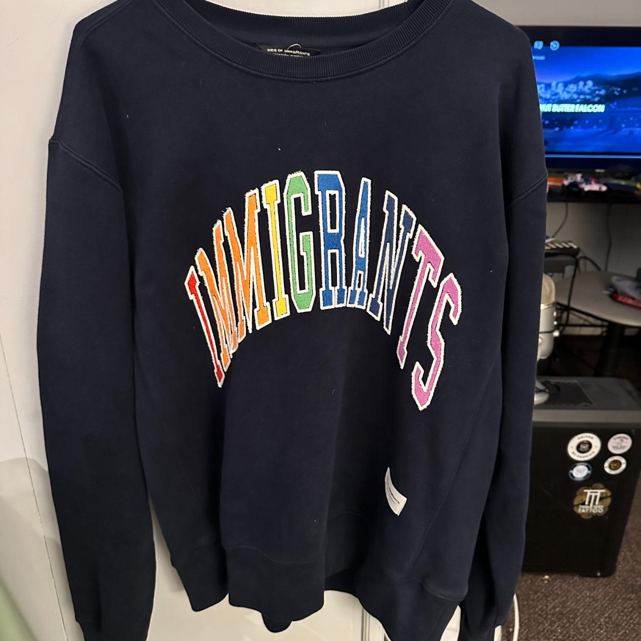 Men s Kids of Immigrants Crewneck Rainbow Streetwear. Depop