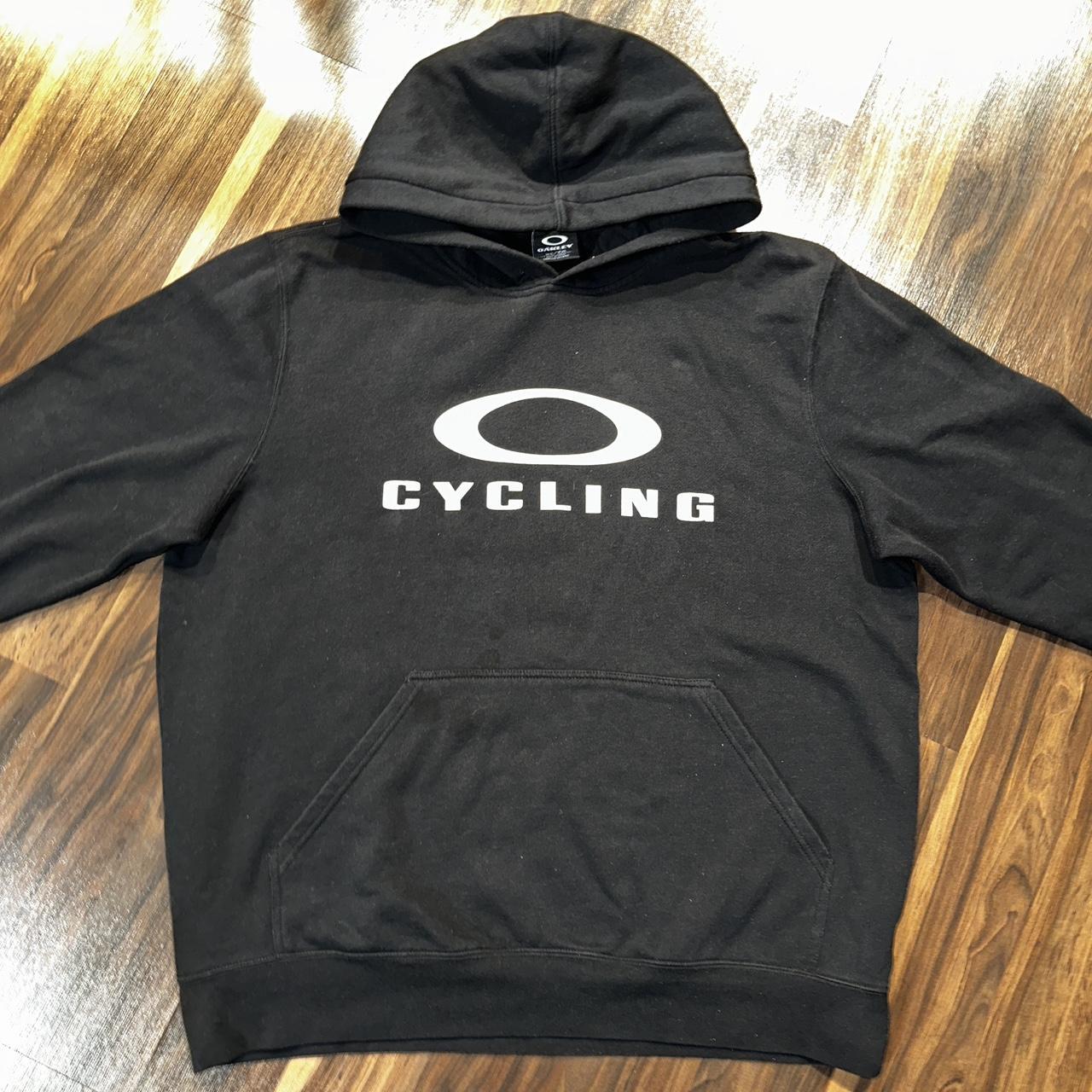 RARE Y2K Oakley Cycling Spell Out Hoodie. | Depop