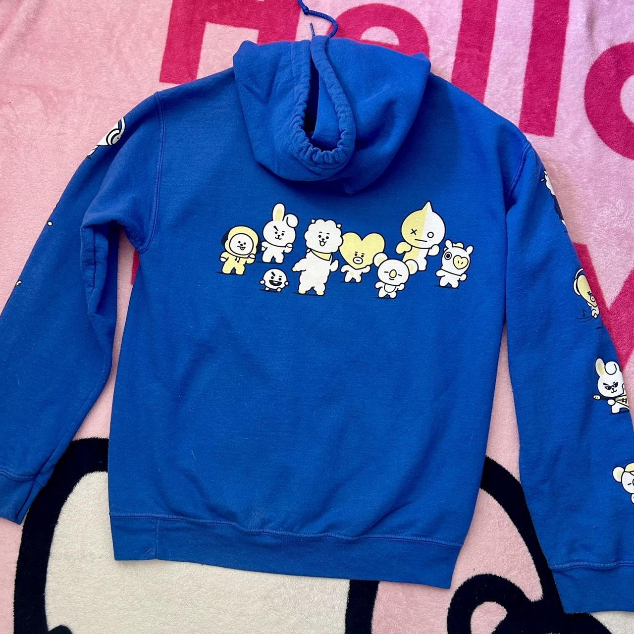 Bt21 B21 Hoodie Hooded Sweatshirt Hot Topic Bt21 Hoodie Kpop Bts