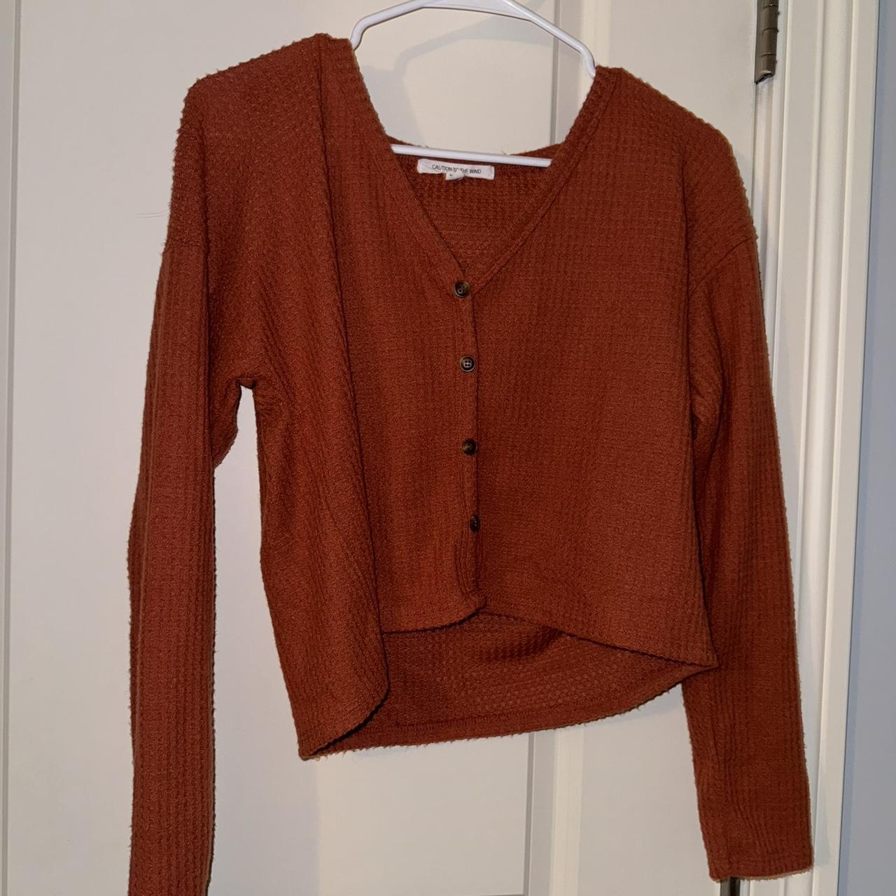 Super Soft Sweater Orange Small selling