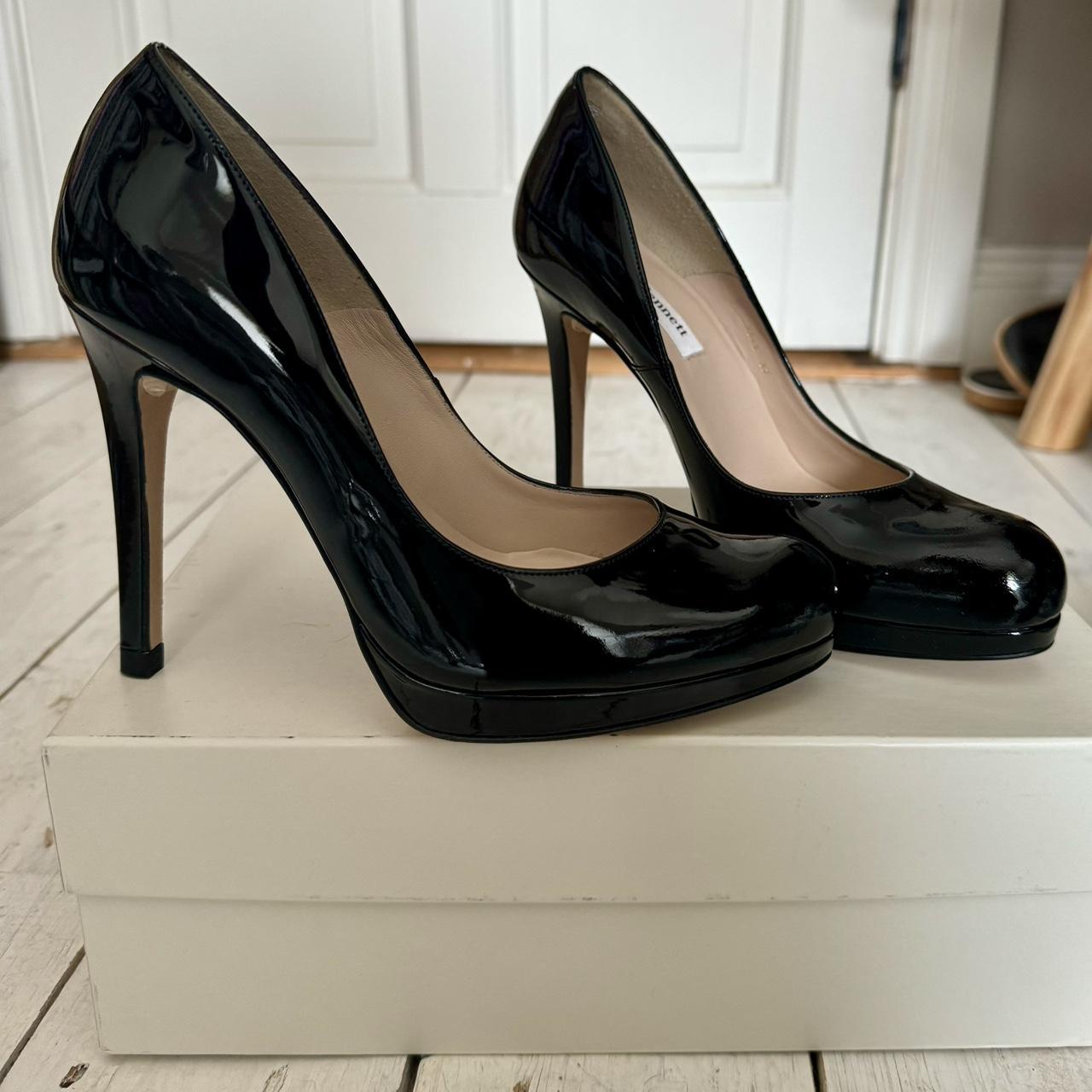 LK Bennett Sledge Shoe Black Size 4 Never worn Depop