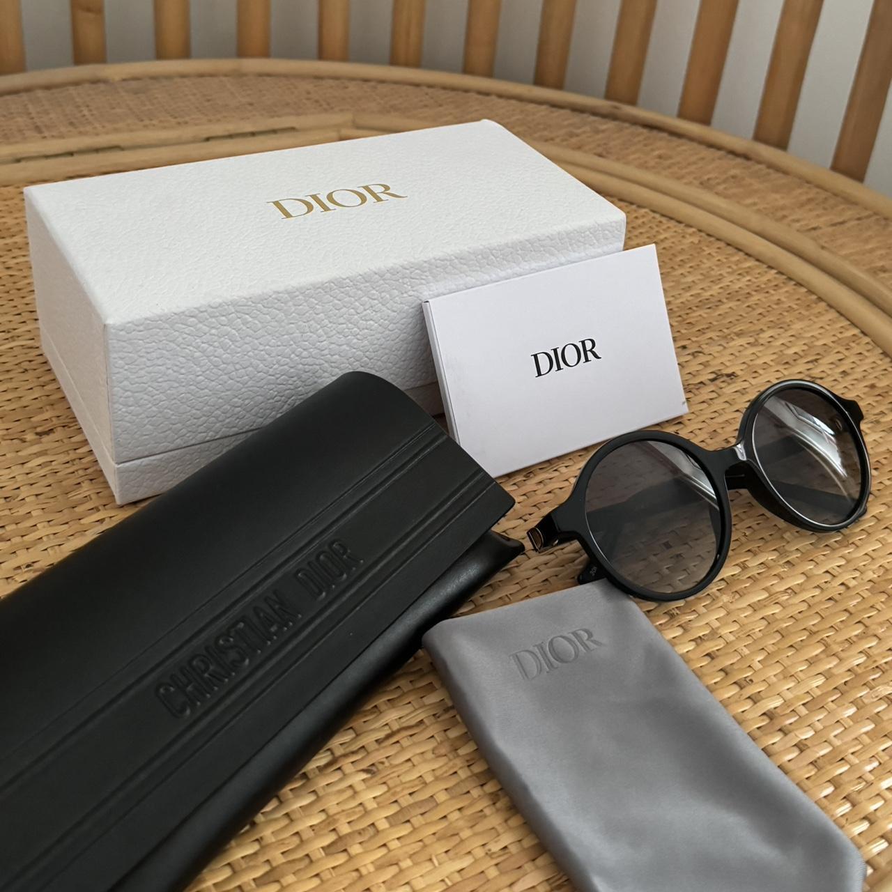 black christian dior sunglasses with original case. Depop