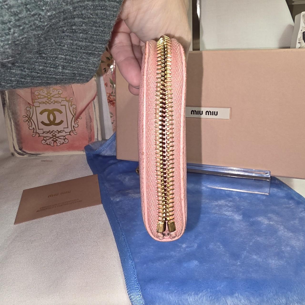 Miu Miu Women's Wallet - Pink – Miu Miu Luxury du… - image 6