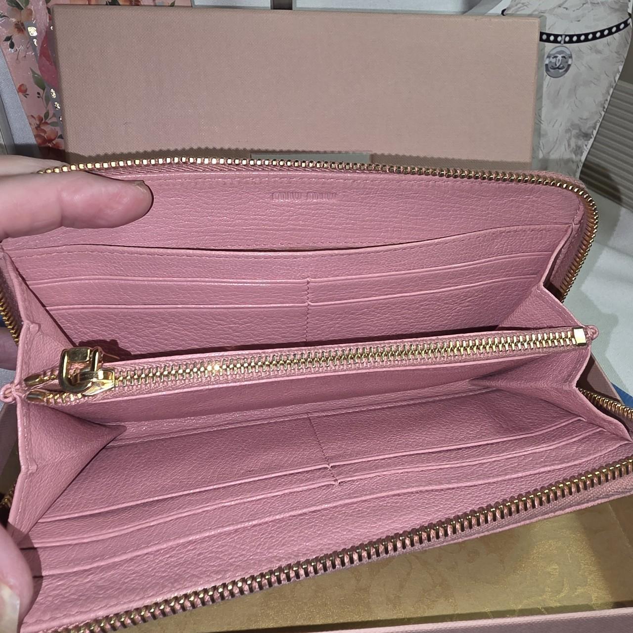 Miu Miu Women's Wallet - Pink – Miu Miu Luxury du… - image 3