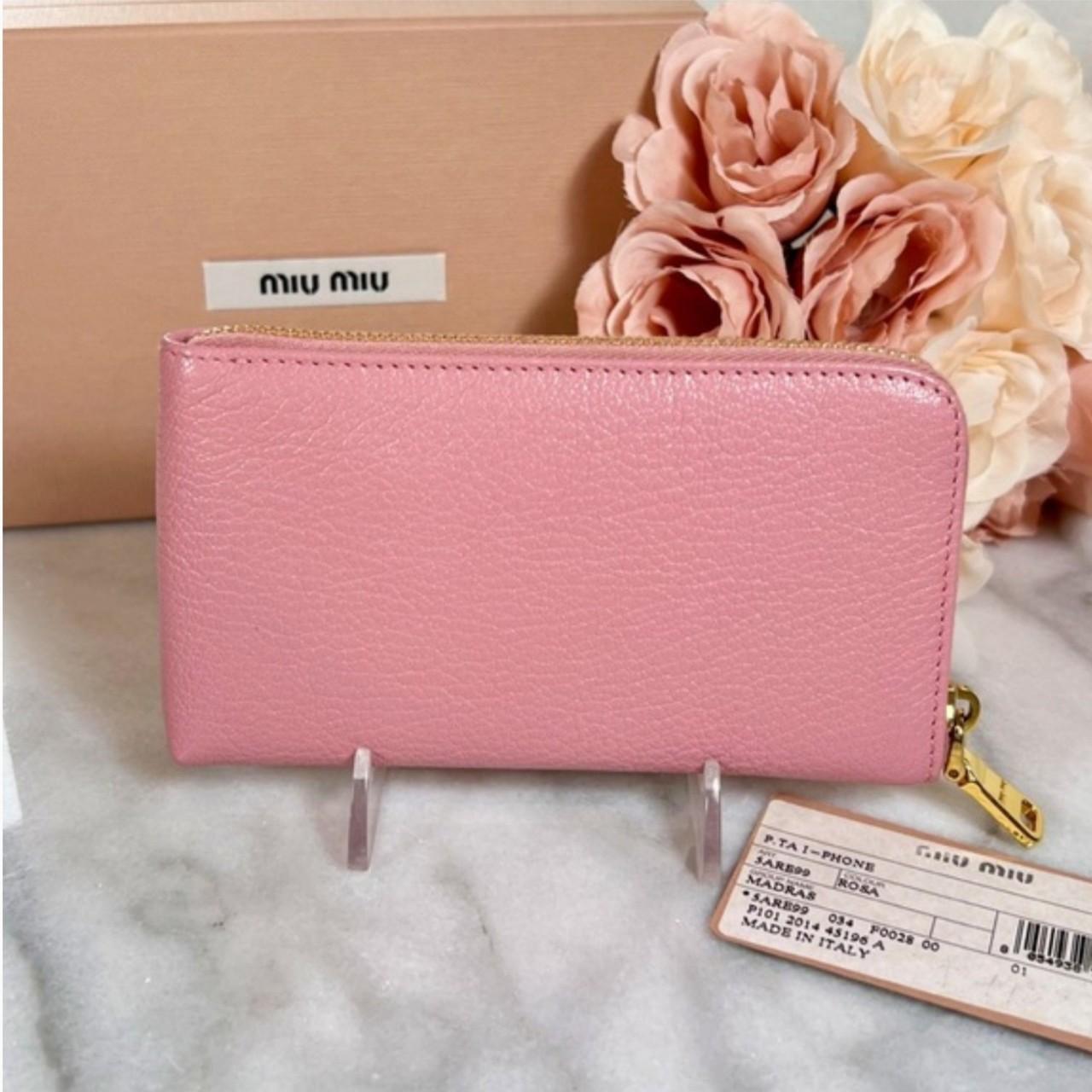 Miu Miu Women's Wallet - Pink – Miu Miu Luxury du… - image 2