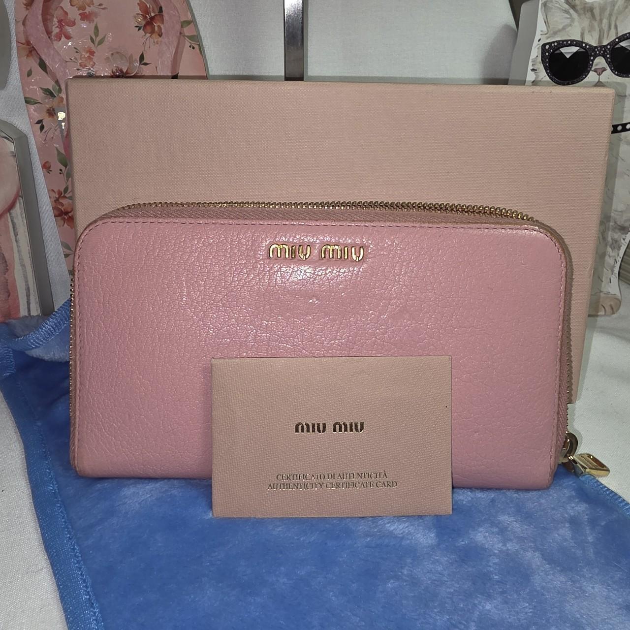 Miu Miu Women's Wallet - Pink – Miu Miu Luxury du… - image 4