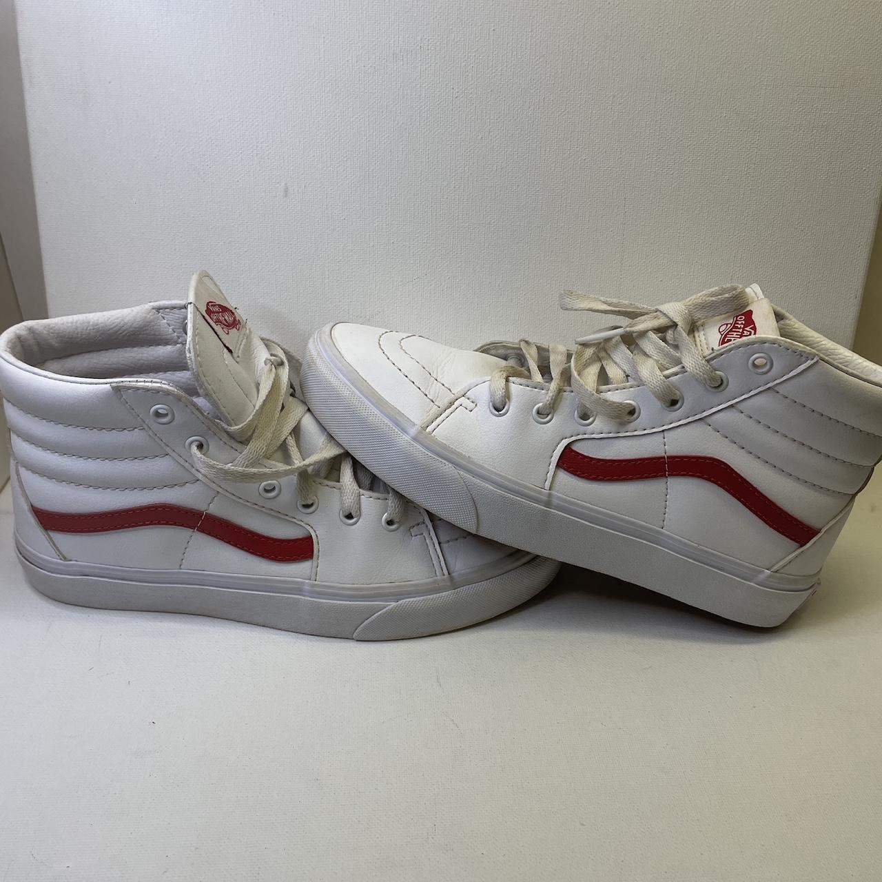 White Vans High tops size 6 Depop