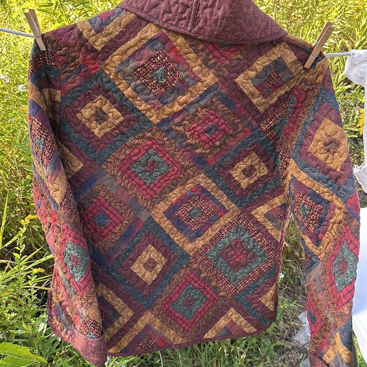 Donna Sharp Women's Blazer Jacket - Multi/Burgund… - image 2