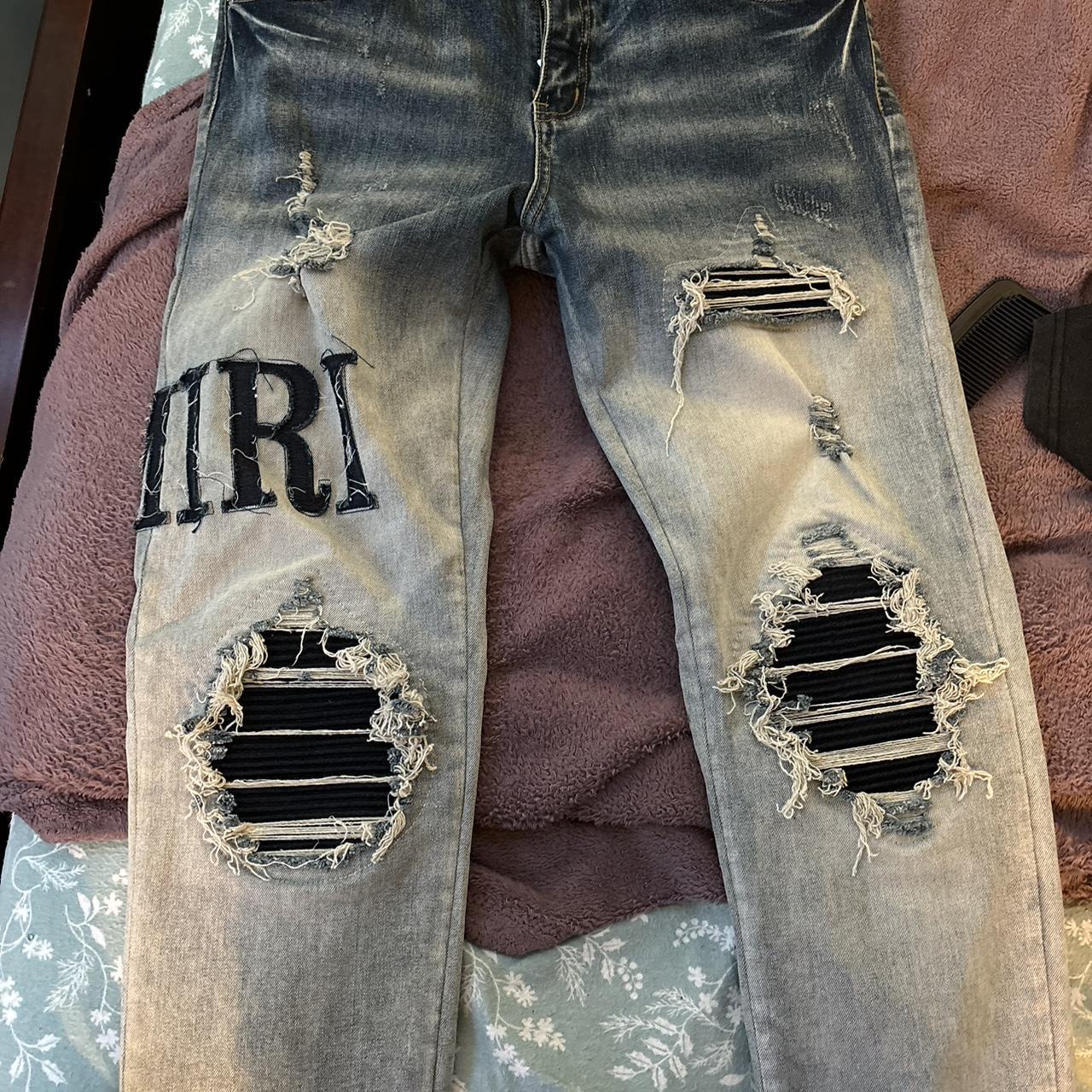 Worn a lil still good for a pic knee strings ripped... - Depop