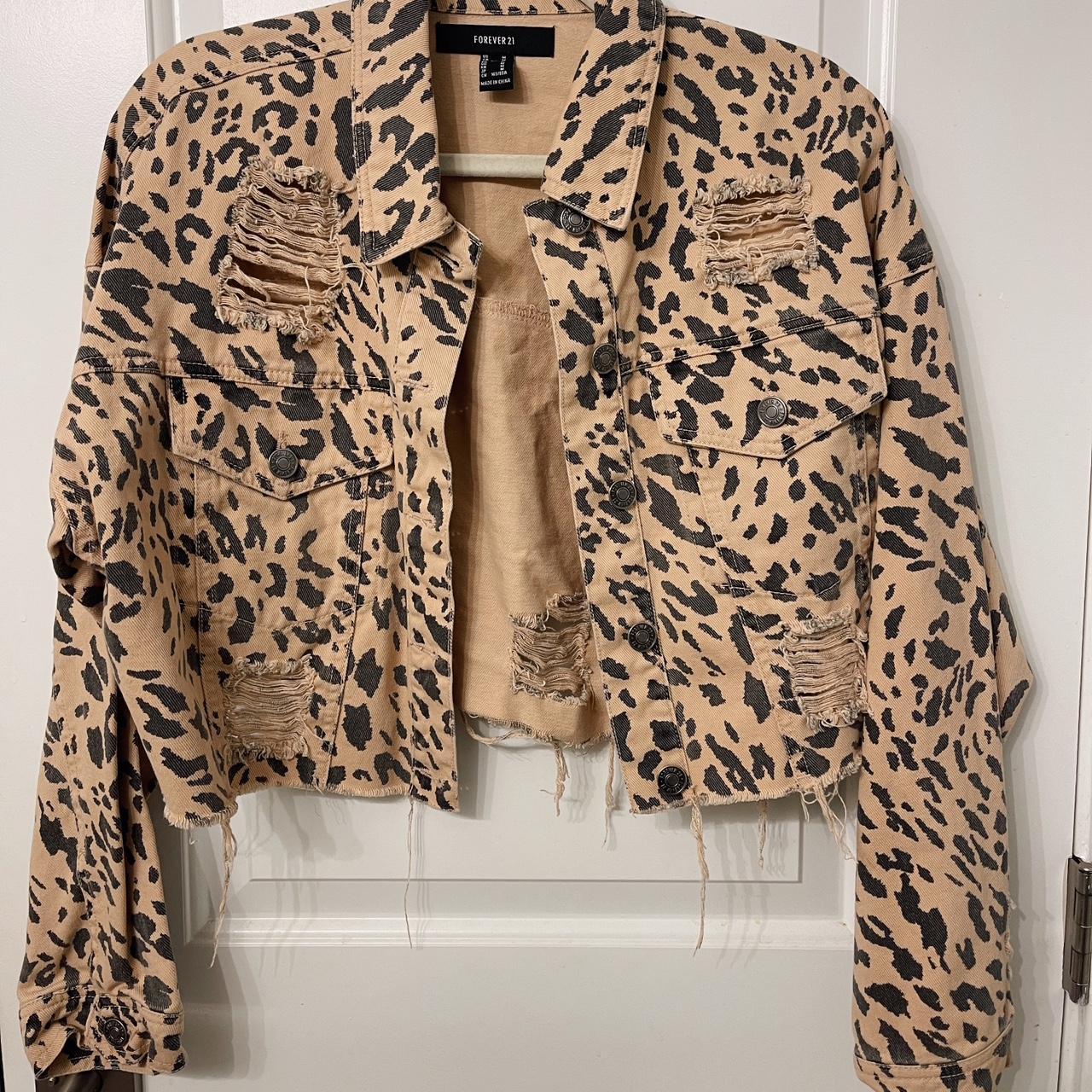 Forever 21 leopard jacket best sale