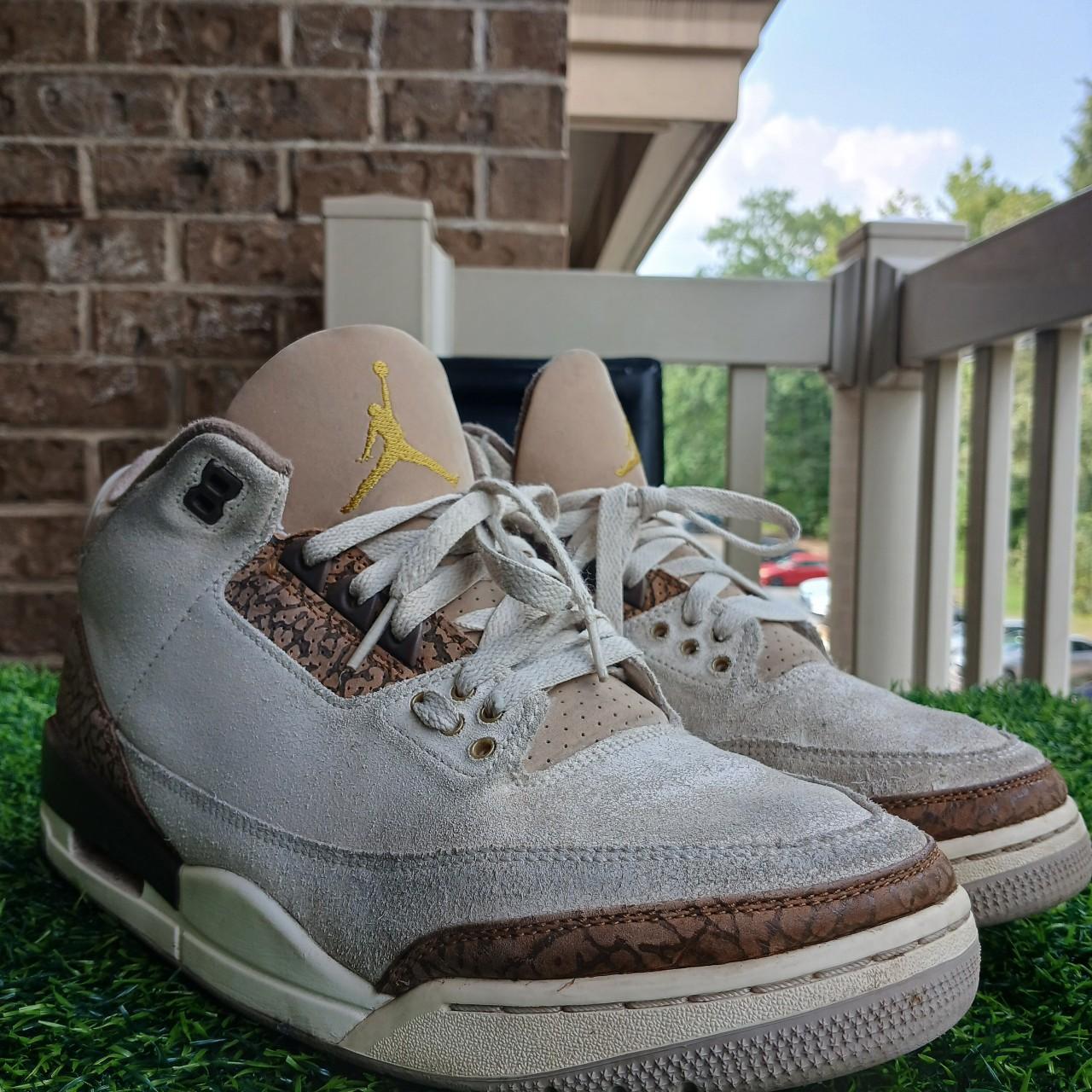 Size 10 Men s Jordan 3 Retro Low Palomino Brown. Depop