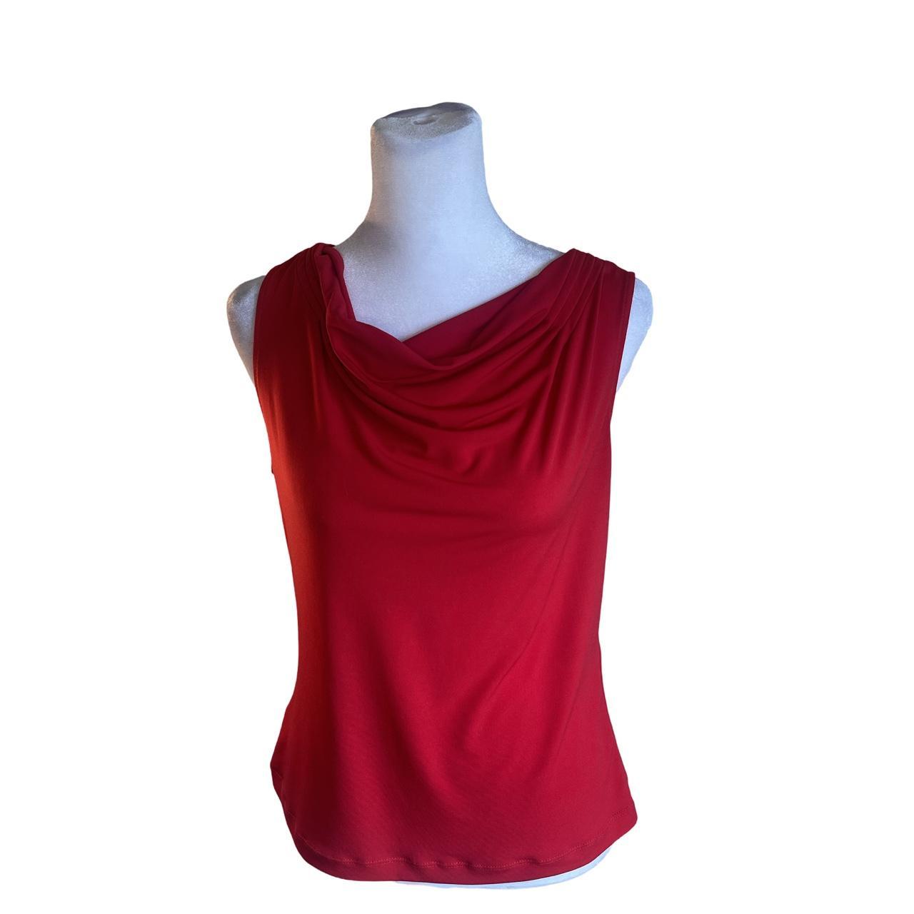 Calvin retailers klein red blouse