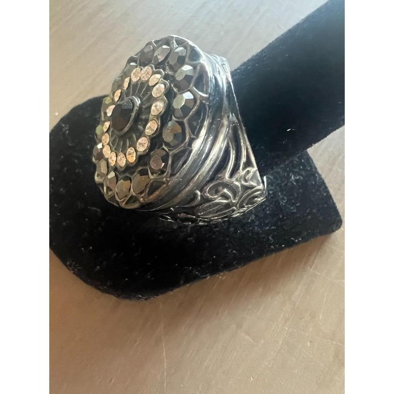 Women's Ring - Black – Gothic Statement Ring Size… - image 1