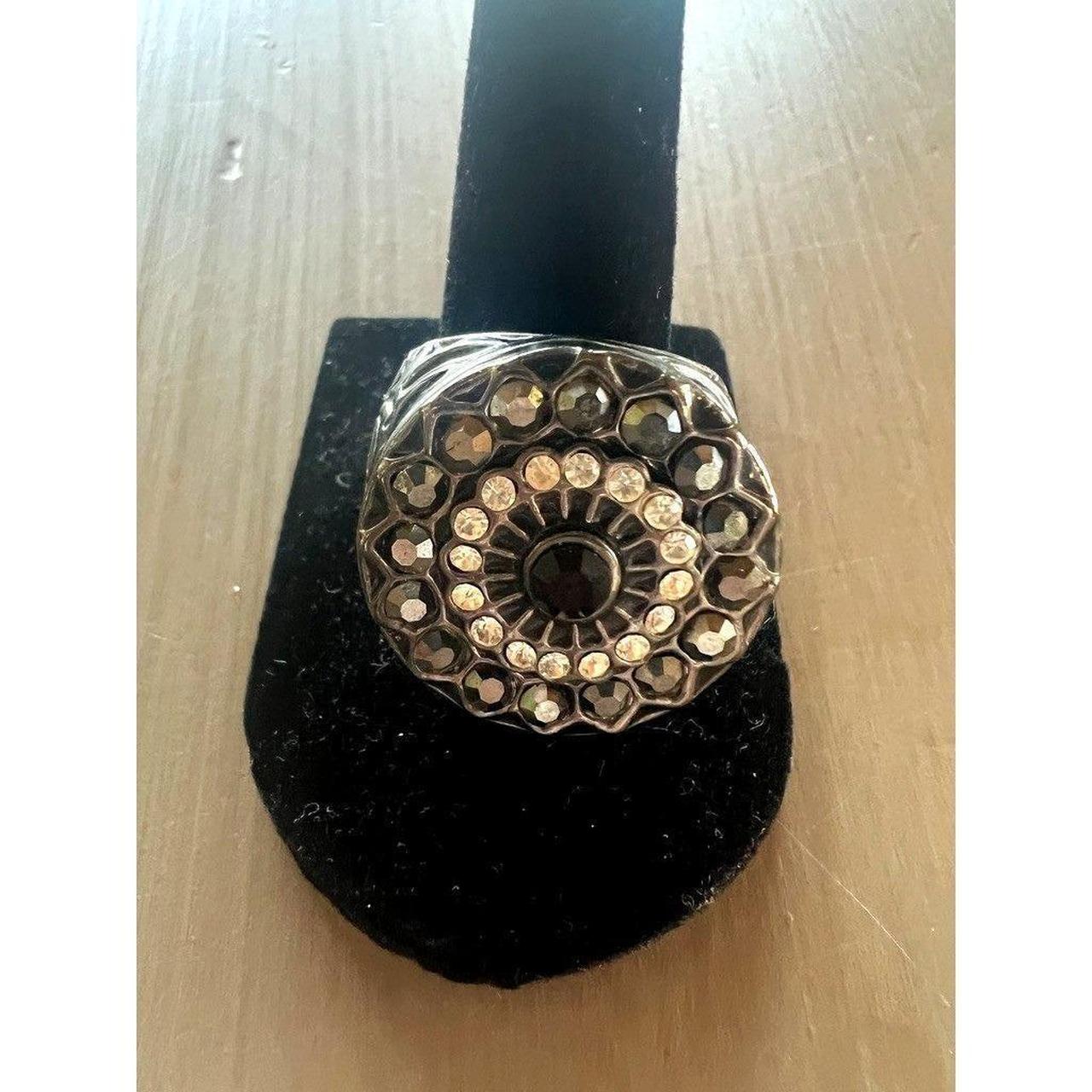 Women's Ring - Black – Gothic Statement Ring Size… - image 4