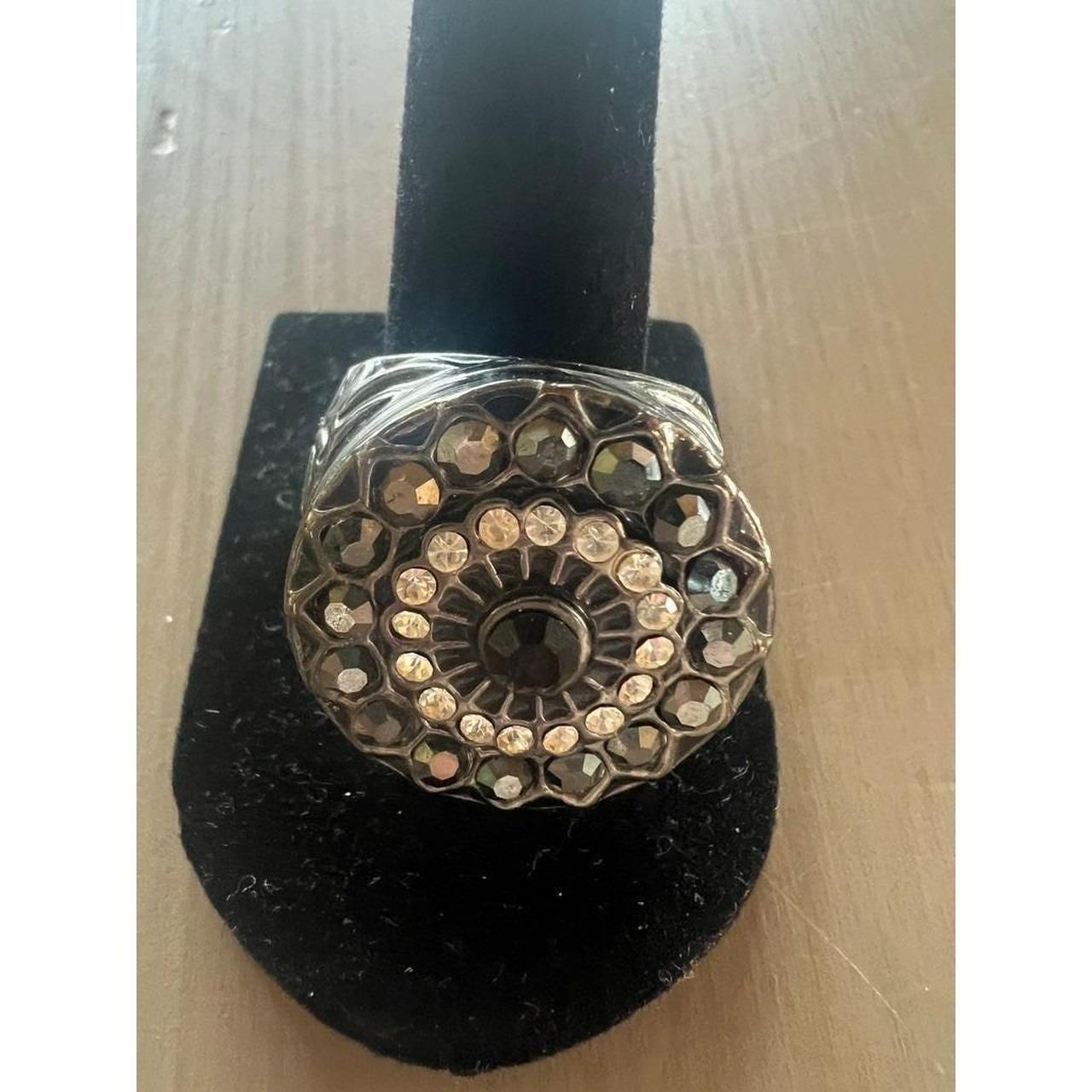 Women's Ring - Black – Gothic Statement Ring Size… - image 5