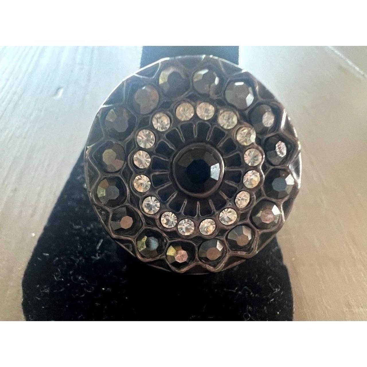 Women's Ring - Black – Gothic Statement Ring Size… - image 6