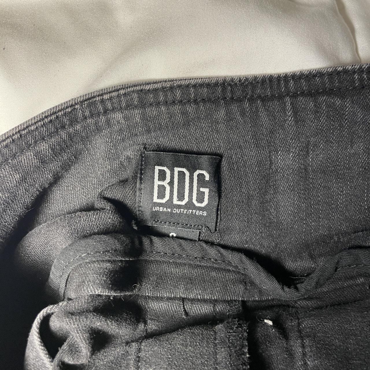 Small black BDG pleated denim skirt Fits size... - Depop